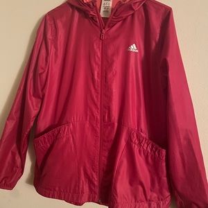 Hot Pink Adidas Windbreaker